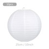 GWHOLE 10 inch Paper Lanterns Round Hanging Lamp Shade Lanterns