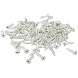 Cora 000116014 100 Fixing Screws Kit for License Plate, White