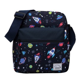 VASCHY Kids Bag for Boys, Lightweight Vibrant Crossbody Messenger Shoulder Bag Gift Present for Preteen/Teen Children Space