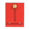Depth Measuring Ruler Red Aluminum Alloy Brass Woodworking Measurement Tool