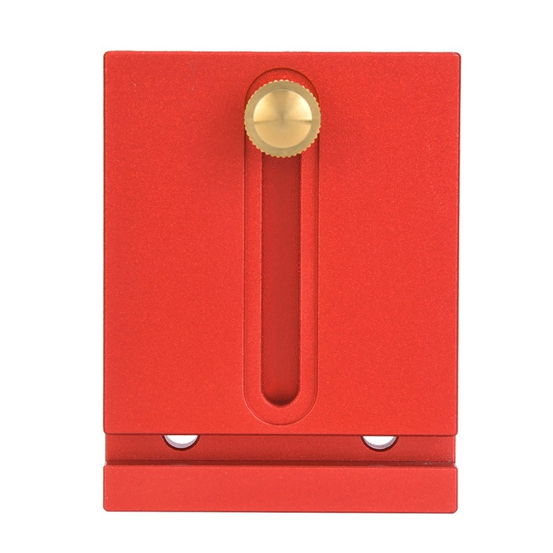 Depth Measuring Ruler Red Aluminum Alloy Brass Woodworking Measurement Tool