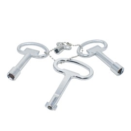 4-in-1 Radiator Key, for Radiator Bleed Key, Triangle Key Garbage bin, Meter Box Key, Gas Meter Box Key. Valve Keys for hatches, attic hatches, Control cabinets, etc.