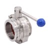 DERNORD Sanitary Butterfly Valve with Pull Handle Stainless Steel 304