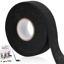 CXWZRU Hockey Tapes 1 Inch 27 Yards Multipurpose Cloth Tape Strong Adhesive Hand Taping for Lacrosse Baseball Rackets, Black