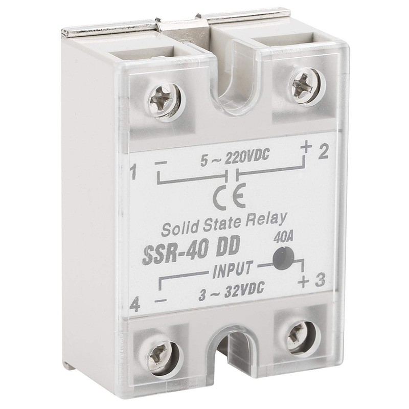 SSR-40 DD 40A DC Solid State Relay Module Load 5-220V