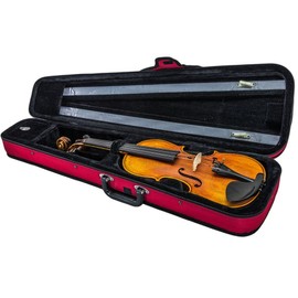 SKY Lightweight Shaped Violin Case 4/4 Size (Red)