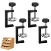 Pack of 4 C Clamps, Clamping Range 10-57 mm Table