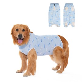 DoggieKit Dog Surgery Recovery Suit, Anti-Licking Postoperative Shirt for Female Spay Male Neuter, Breathable Onesie Soft Bodysuit for Abdominal Wound Skin Disease, Professional Alternative to Cone