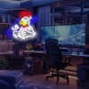 Chicken Shooting Neon Sign for Game Room, Rifle Led Sign