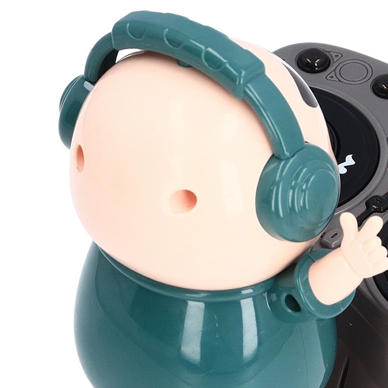 Electronic Dancing Piglet Toy DJ Style Automatic Rotating Disc Light