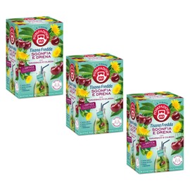 Pompadour® | Cold Infusion entleert und entleert – 3 x 18 Filter (135 g) | Kaltwasseraufgüsse ohne Koffein | Kräutertee aus Löwenzahn und Kirsche