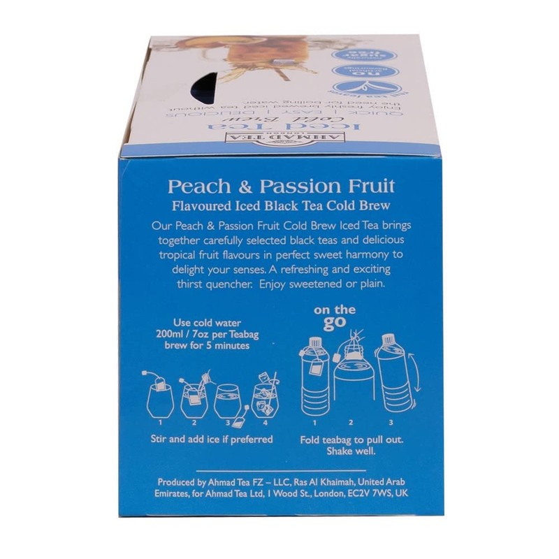 Ahmad Tea Peach & Passion Fruit Cold Brew | Black