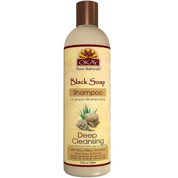 OKAY | Black Soap Shampoo | For All Hair Types