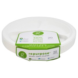 Repurpose, Repurpose 10" Eco-Picinic Plates, 20 Count