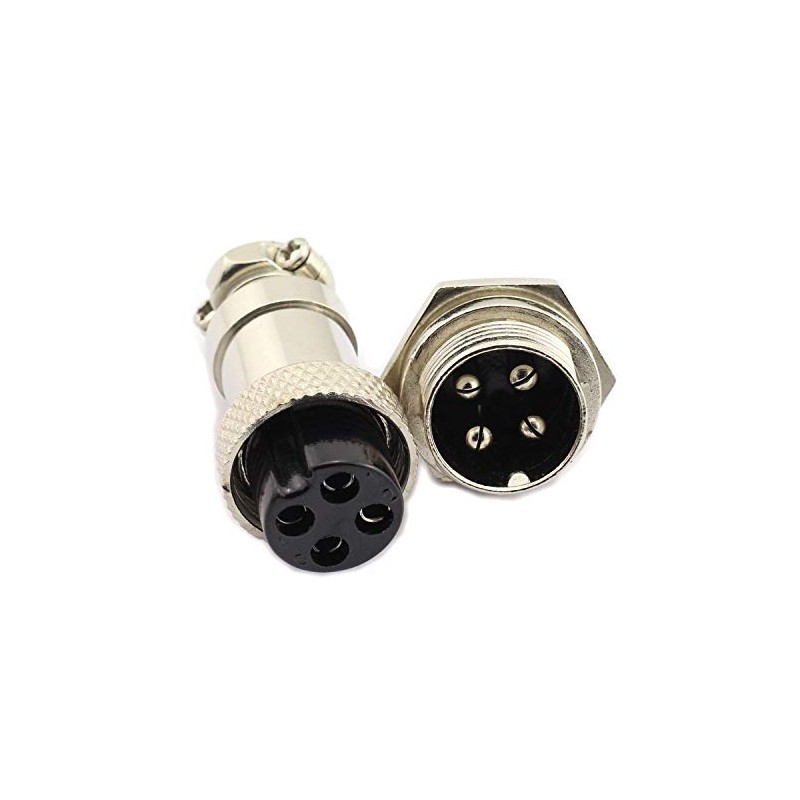 DGZZI 5Pairs GX16 4Pin macho hembra Circular Aviación Conector Enchufe