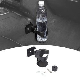 PDKLIN - Soporte de vaso lateral derecho para Jeep Wrangler JL JLU Gladiator JT 2018-2024, accesorios de metal negro