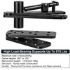 Hidden Pivot Hinge for Secret Door & Hidden Bookcase,570Lbs Load-Bearing,360°Rotation
