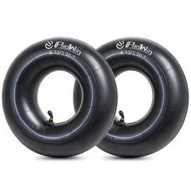PaoWin 4.10/3.50-5 Replacement Inner Tube with TR87 Bent Valve Stem Compatible with Wheelbarrows, Mowers, Hand Trucks and More 4.10-5 3.50-5 Tire and Tubes