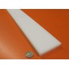 White HDPE (High Density Polyethylene) Rectangular Bar .500" (1/2") x