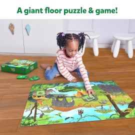 Skillmatics Giant Animal Floor Puzzle With Search And Find Game For Kids Ages 3 To 7