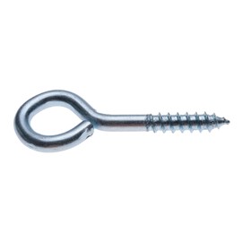 M4 (4mm Diameter) 25mm Eye Screws Hooks in Eyes Bolt (Pack of 50) Zinc Plated Eyebolts for Garden/Wood/Wall Self Tapping Vine Metal Eyelet Ring Shape Screw Hook Indoor Outdoor