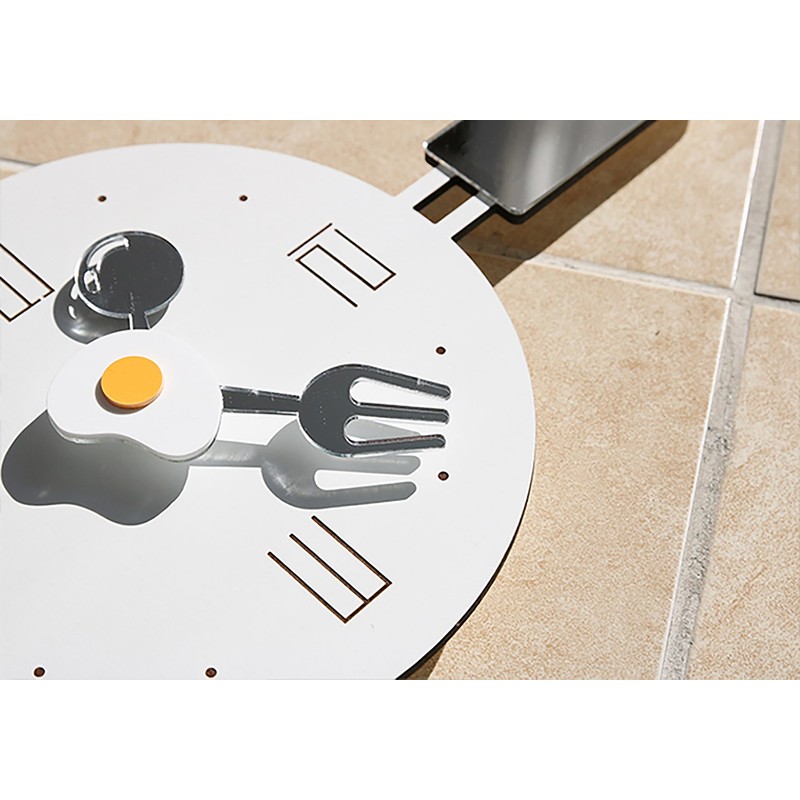 Stephanie Imports Modern Minimalist Frying Pan Shaped Kitchen Wall Clock