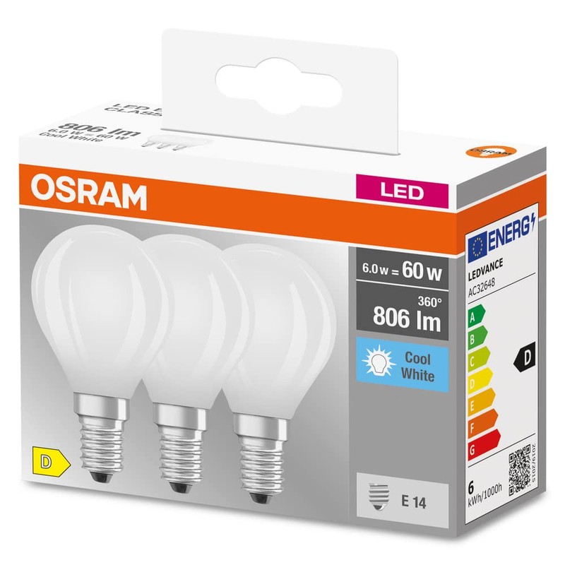 OSRAM Star Filament Lamp for E14 Base Matte Glass Cool