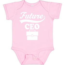 inktastic Future CEO Shirt Childs Boss Job Baby Bodysuit Newborn 0080 Pink 26a0a