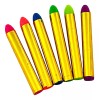 Lecute 6 Crayones Luminosos Fluorescentes Maquillaje Pintura Neon R