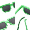 Purasudo Party Sunglasses, Mosaic Sunglasses, Glasses, Lens Included, Black, Dot