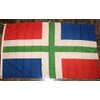 Groningen Netherlands Flag 3'x5' Province Rough Tex Knitted Banner