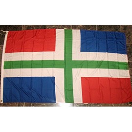 Groningen Netherlands Flag 3'x5' Province Rough Tex Knitted Banner