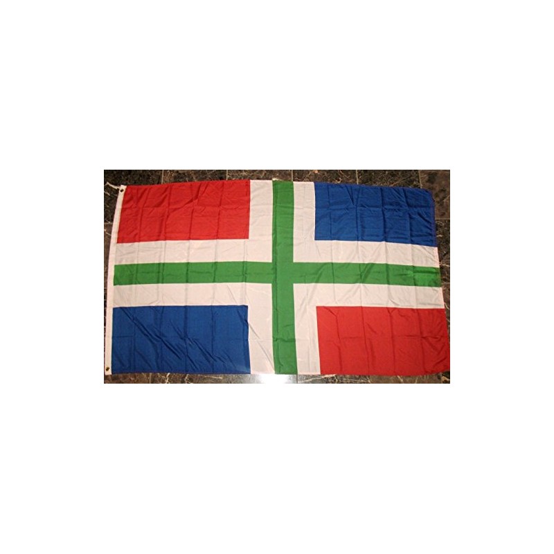Groningen Netherlands Flag 3'x5' Province Rough Tex Knitted Banner