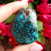 Shattuckite with malachite Tumbled & Hand Polished Natural Healing Crystal