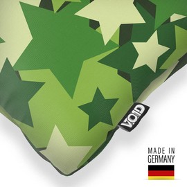 VOID Camouflage Stars Large Cushion Cover Outdoor Indoor Military Stars Pattern Cushion Size: 80 x 80 cm