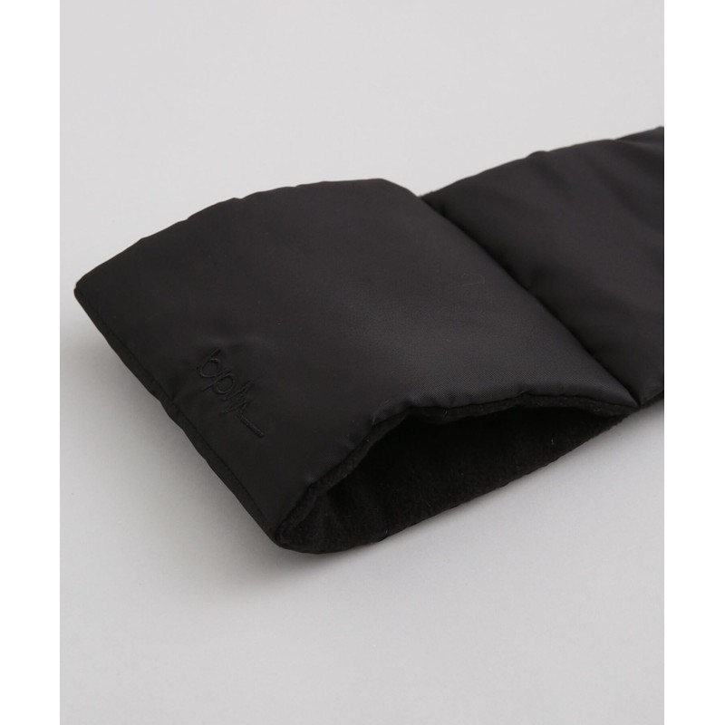 Nano Universe Quilted Muffler with Padded, Black