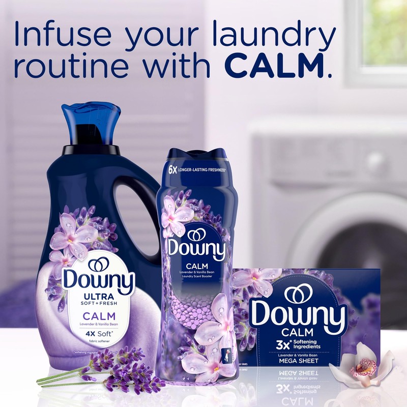 Downy Calm In-Wash Laundry Scent Booster Beads, Soothing Lavender and