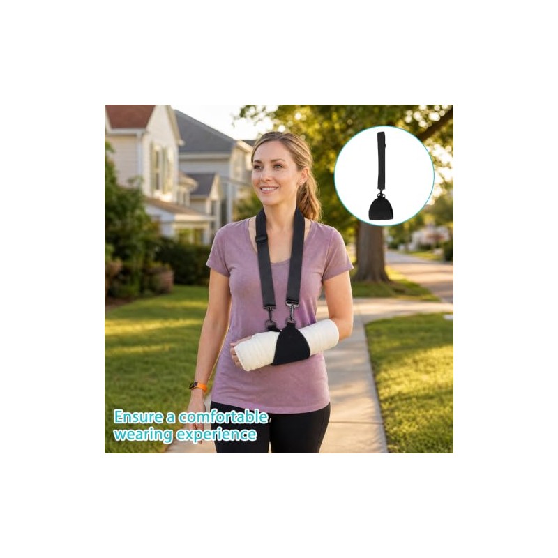 Adjustable Arm Sling with Black Storage Bag,Adjustable Sling for Arm