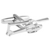 Silver Helicopter Cufflinks, Aviation-Inspired Accessories, Great Gift for Pilots and