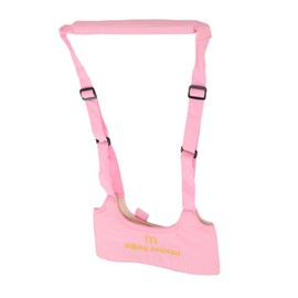 Baby Walking Harness, Absorbent Kids Walker Helper Skin Friendly Prevent Getting Lost Adjustable for Infant (Pink)