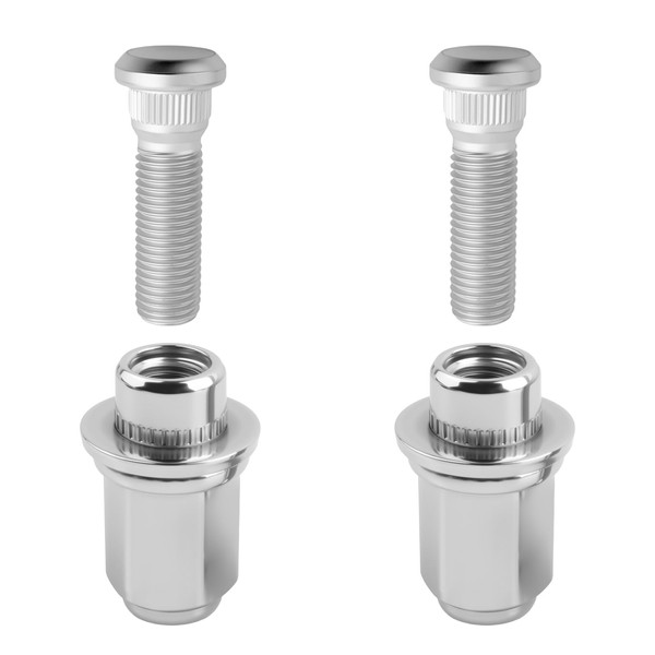 4PCS Wheel Studs and Lug Nuts,M12x1.5 Lug Nuts Set with