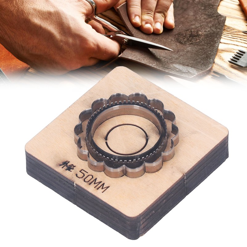 Leather Cutting Dies Sunflower Shaped 7.5x7.5x2.3cm Size 50mm Diameter Precise