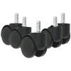 5 PCS Office Chair Caster Wheels,11mm Standard Size Chair Casters