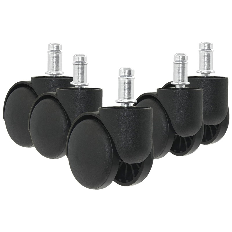5 PCS Office Chair Caster Wheels,11mm Standard Size Chair Casters