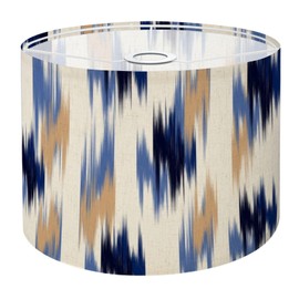 Drum Lamp Shade geometric ethnic vintage texture art design textile fashion pattern Lampshades for Floor Lamps Table Lamp Pendant Light 8.9"x11" Linen Lamp Cover Replacement Large Lamp Shade