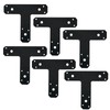 1 Pack T Shaped Plate, Black Flat Tee Mending Plate