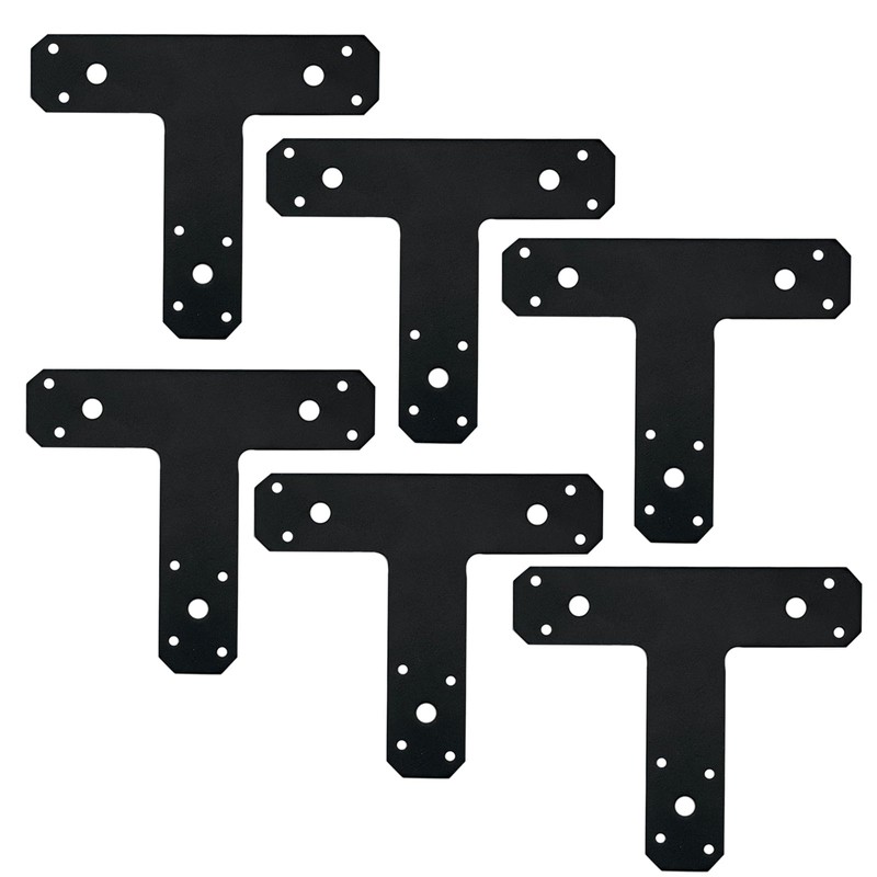 1 Pack T Shaped Plate, Black Flat Tee Mending Plate