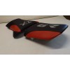 CUSTOM SEAT COVERS KAWASAKI ZX6R FRONT& REAR BLACK/RED/SILV