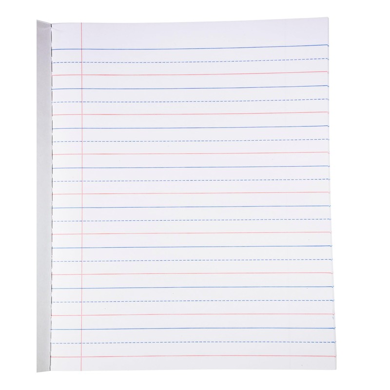 School Smart Skip-A-Line Ruled Composition Book, Grade 2, Blue, 100