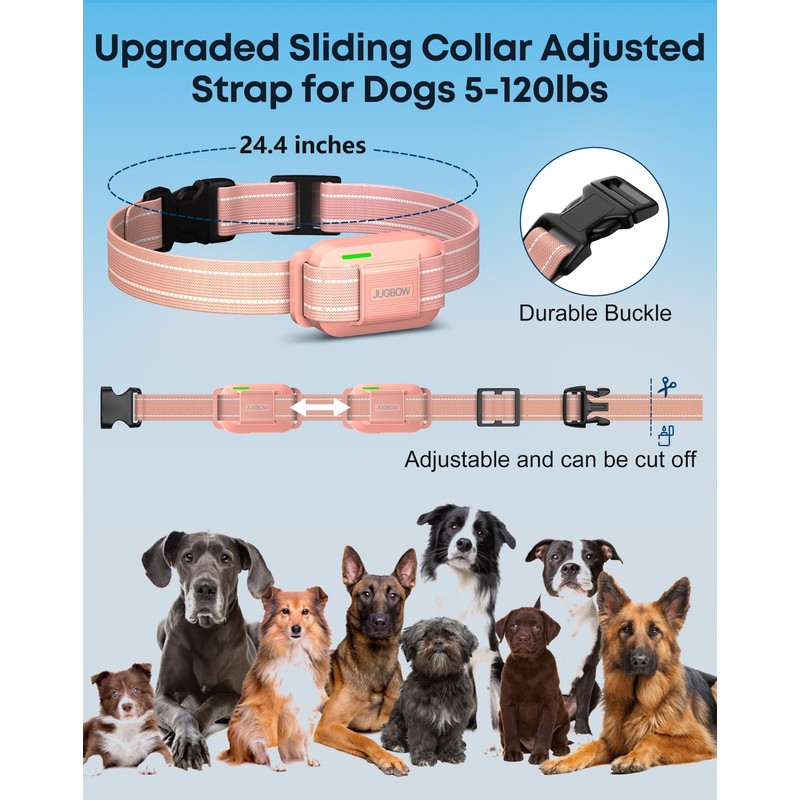 Dog Shock Collar with Remote, 4200FT Range, Fits 5-120 lbs